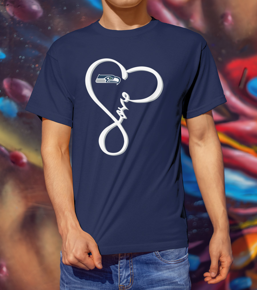 Seattle Seahawks Love Heart T-Shirt