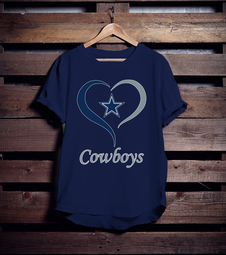 Cowboys Star Heart T-Shirt