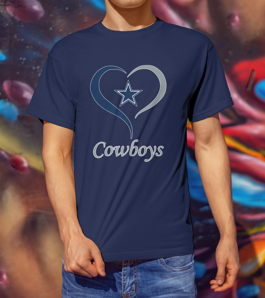 Cowboys Star Heart T-Shirt