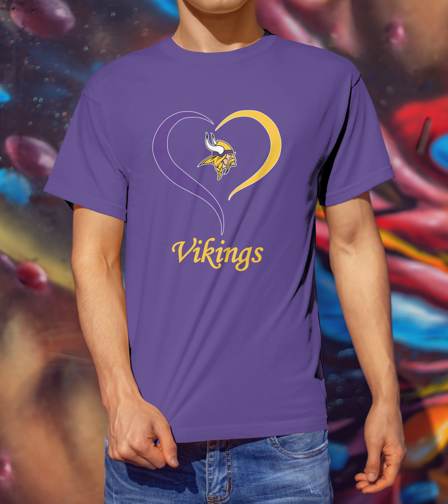 Minnesota Vikings Heart Logo In My Heart T-Shirt