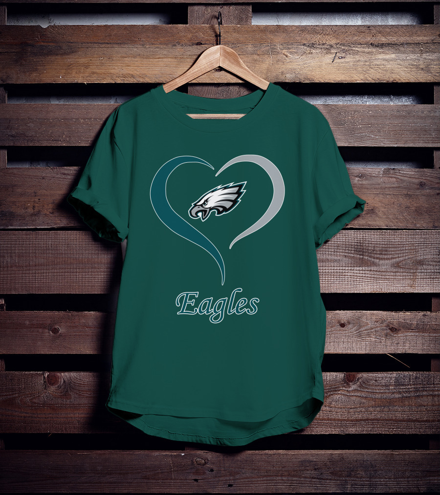 Eagles Heart Emblem With Philadelphia Iconic T-Shirt