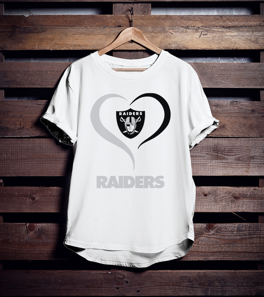 Raiders Heart Las Vegas Raiders T-Shirt