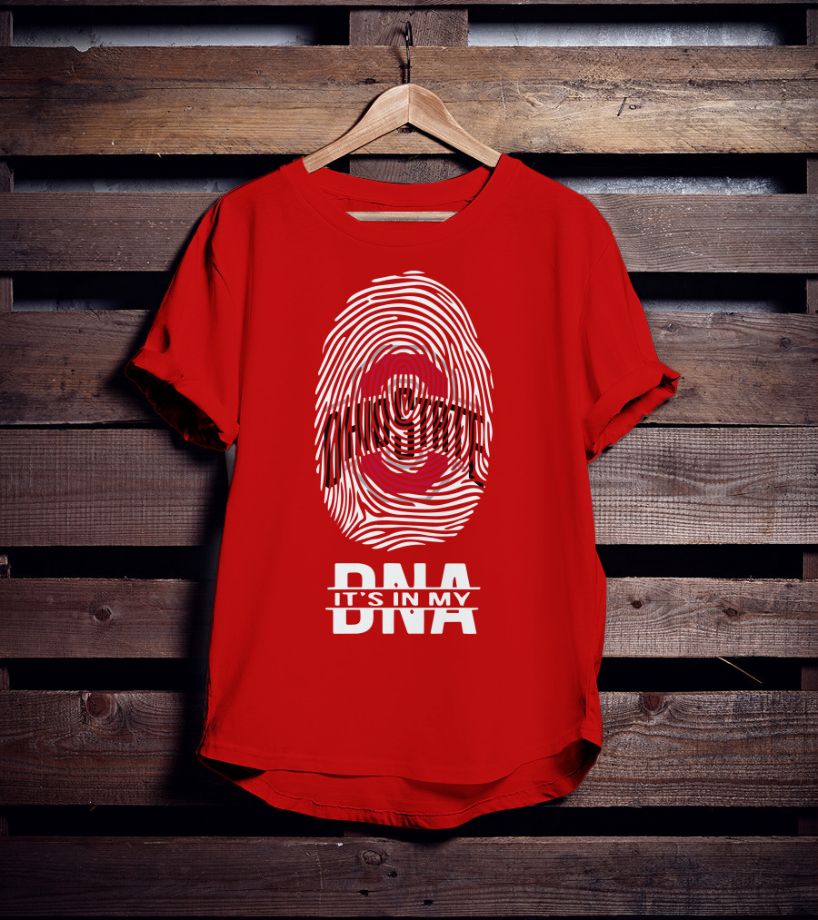 Ohio State Buckeyes Fingerprint It's In My DNA T-Shirt
