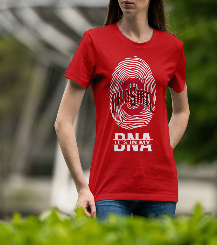 Ohio State Buckeyes Fingerprint It's In My DNA T-Shirt