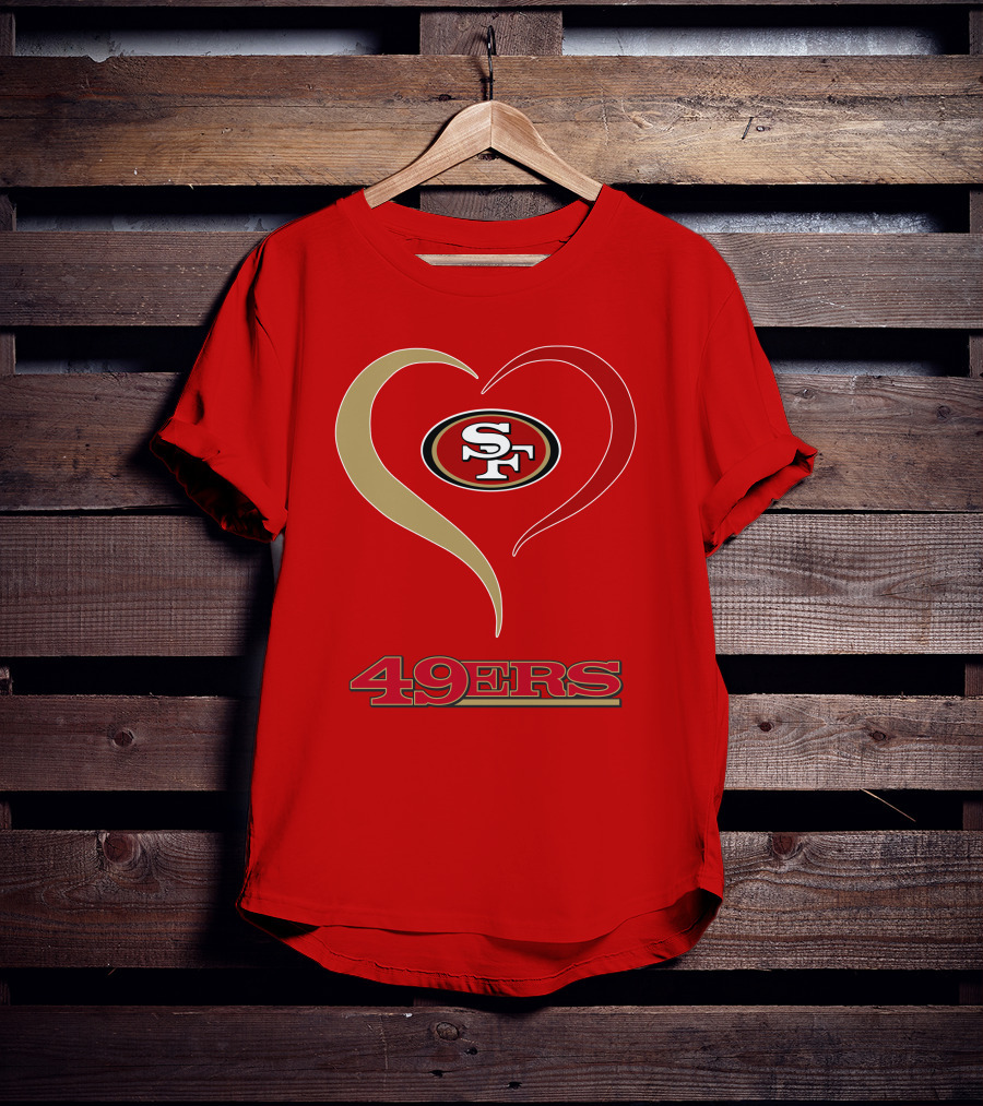 49ers Heart SF T-Shirt