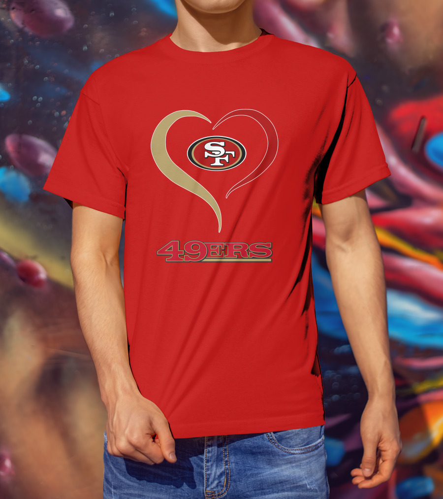 49ers Heart SF T-Shirt
