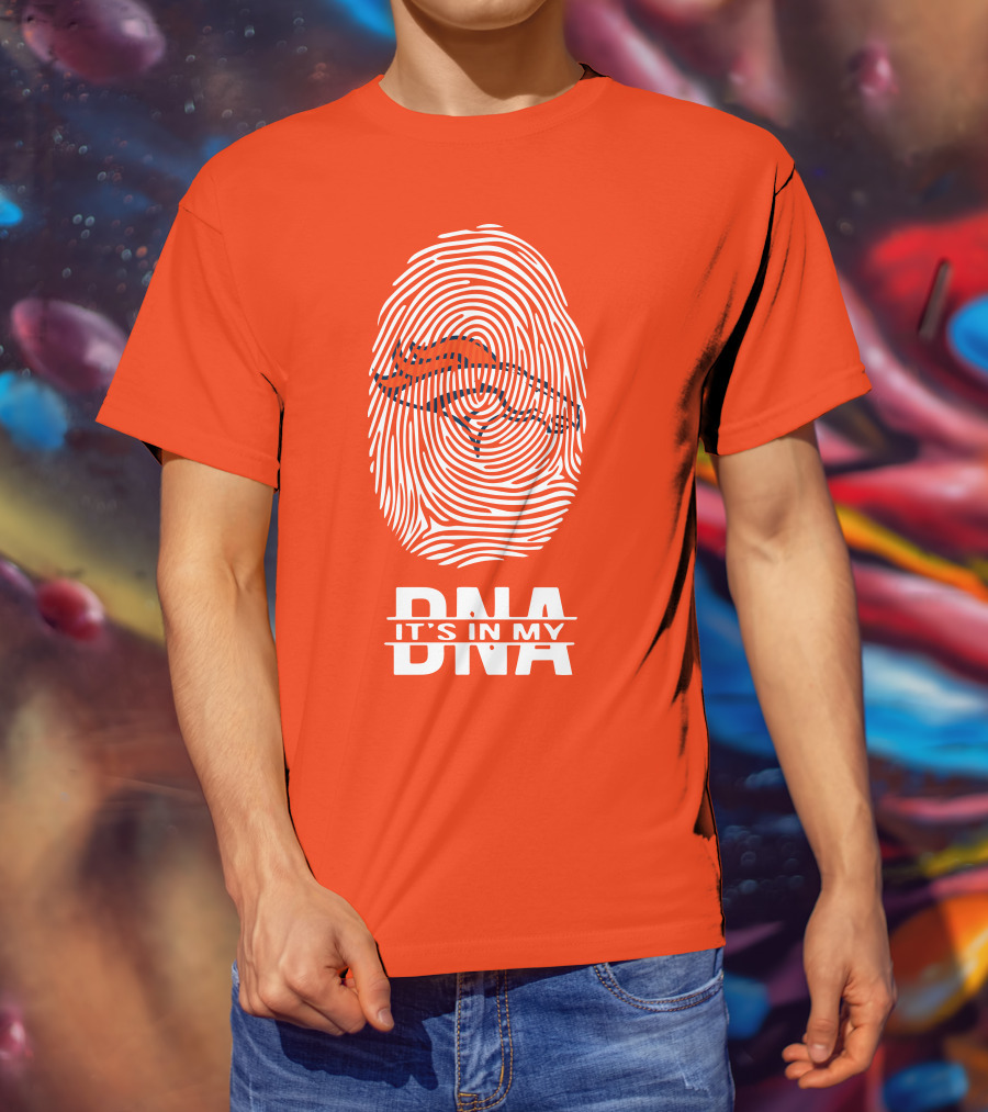 Denver Broncos DNA Fingerprint Emblem It's In My DNA T-Shirt