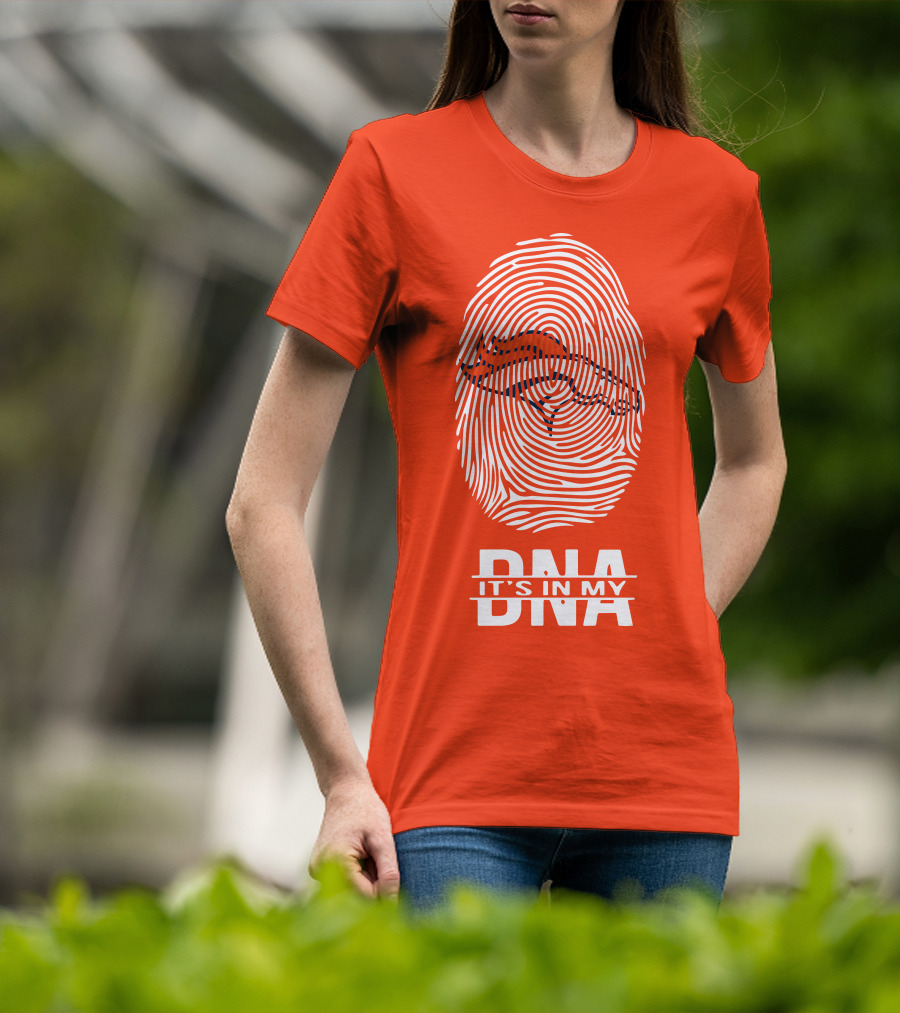 Denver Broncos DNA Fingerprint Emblem It's In My DNA T-Shirt