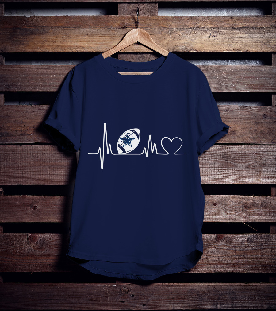 Dallas Cowboys Football Heartbeat T-Shirt