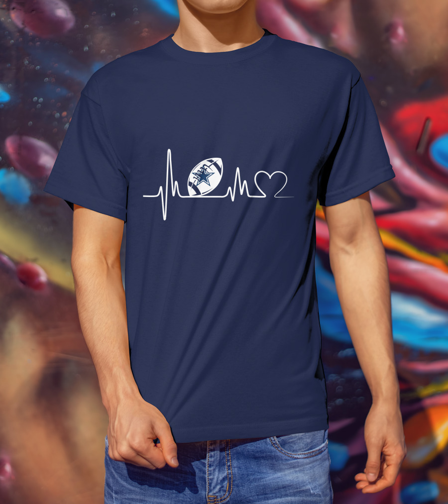 Dallas Cowboys Football Heartbeat T-Shirt
