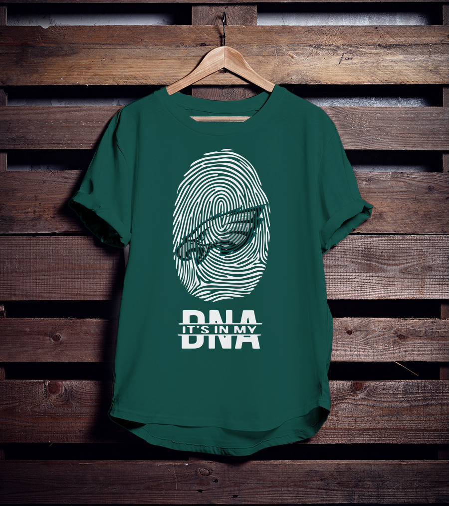 Philadelphia Eagles DNA It's In My DNA Fingerprint T-Shirt