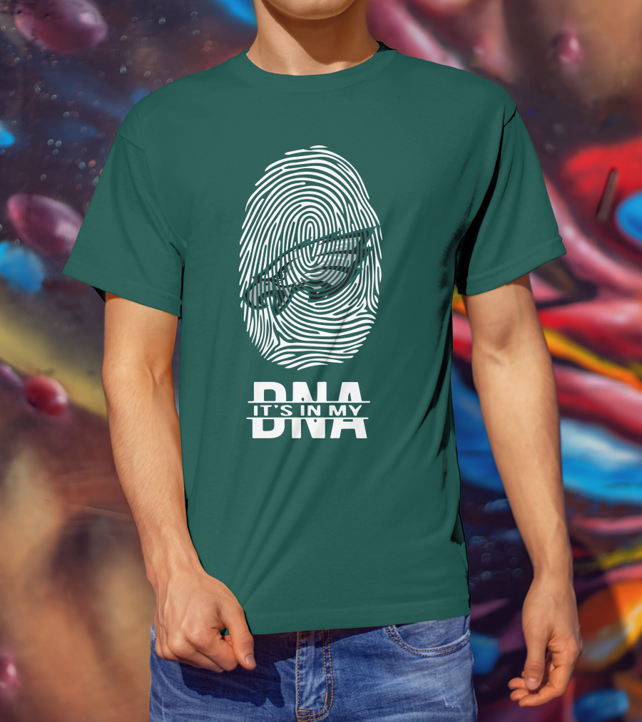 Philadelphia Eagles DNA It's In My DNA Fingerprint T-Shirt