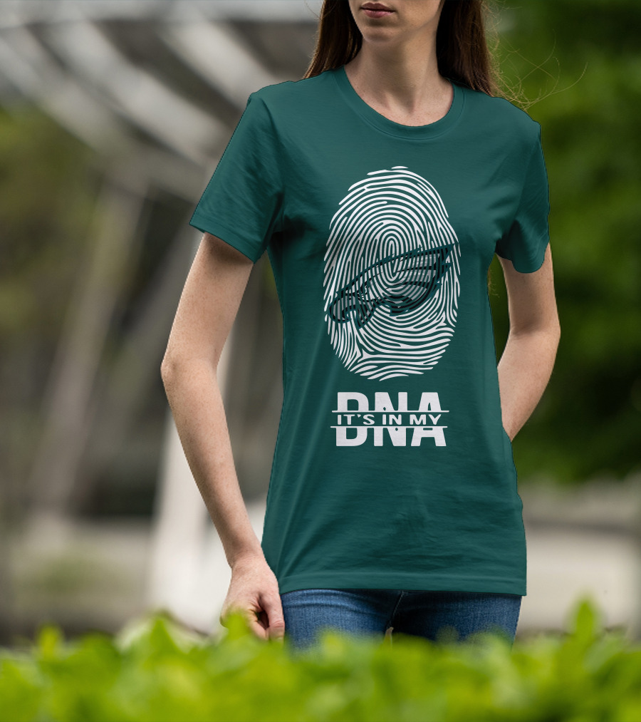 Philadelphia Eagles DNA It's In My DNA Fingerprint T-Shirt
