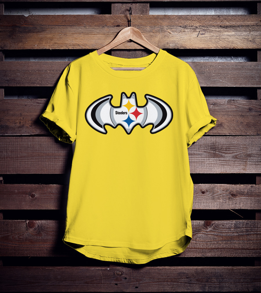 Steelers Batman Logo Pittsburgh Steelers Are Coming T-Shirt