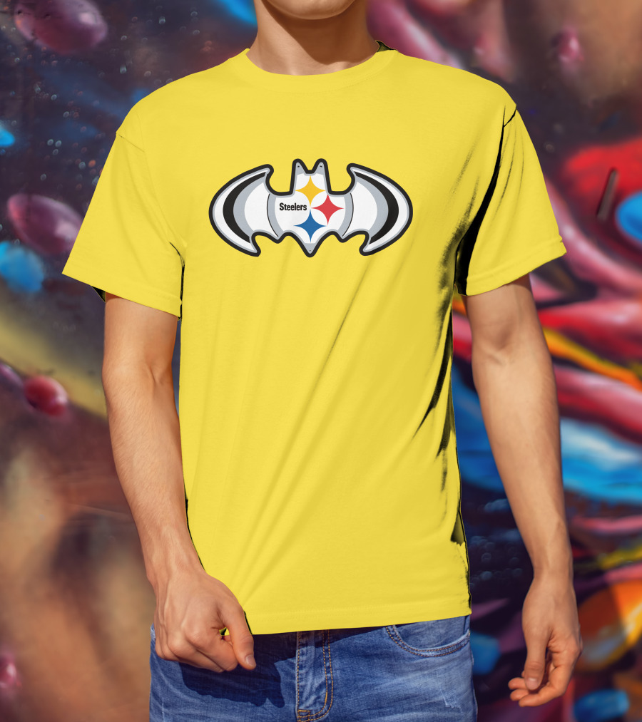 Steelers Batman Logo Pittsburgh Steelers Are Coming T-Shirt
