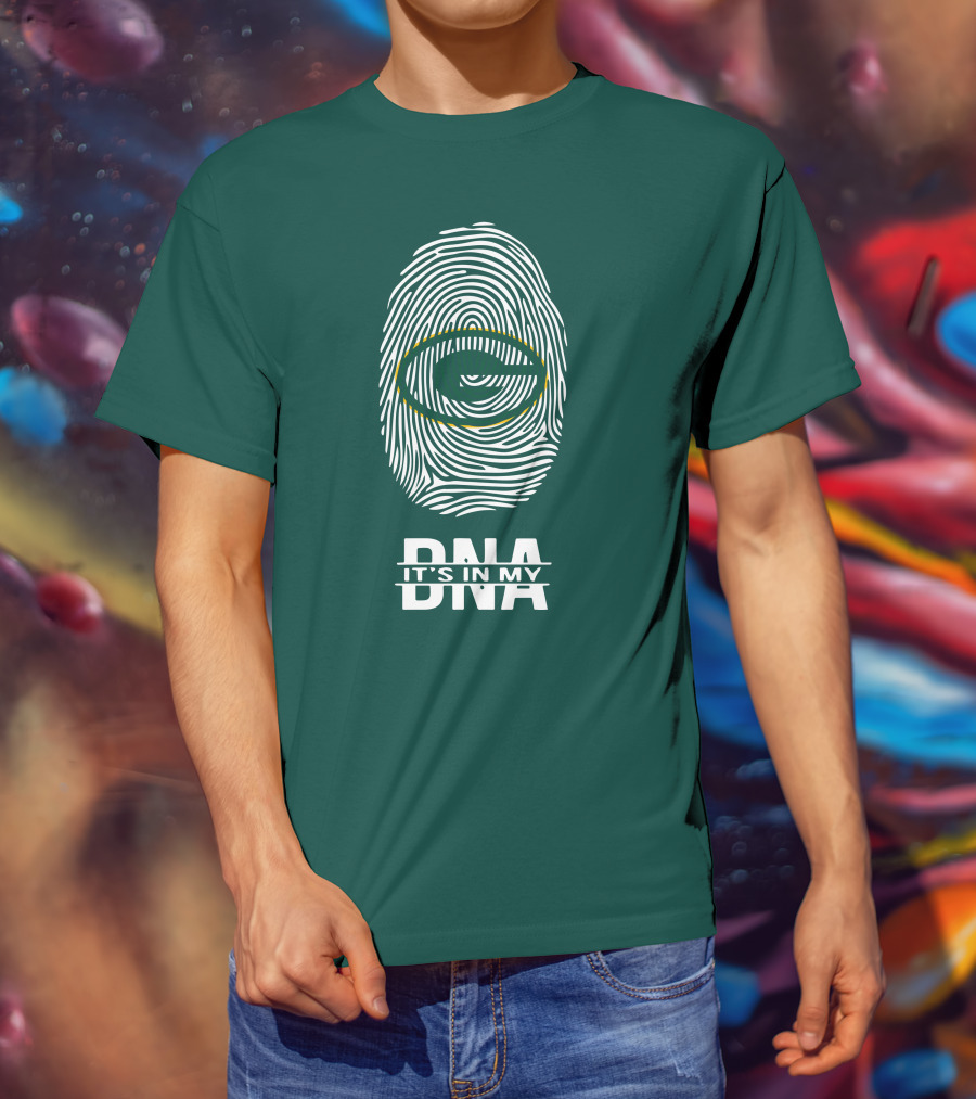 Green Bay Packers DNA It's In My DNA Fingerprint T-Shirt