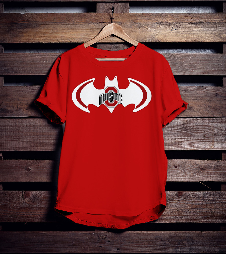 Ohio State Buckeyes Batman Concept T-Shirt