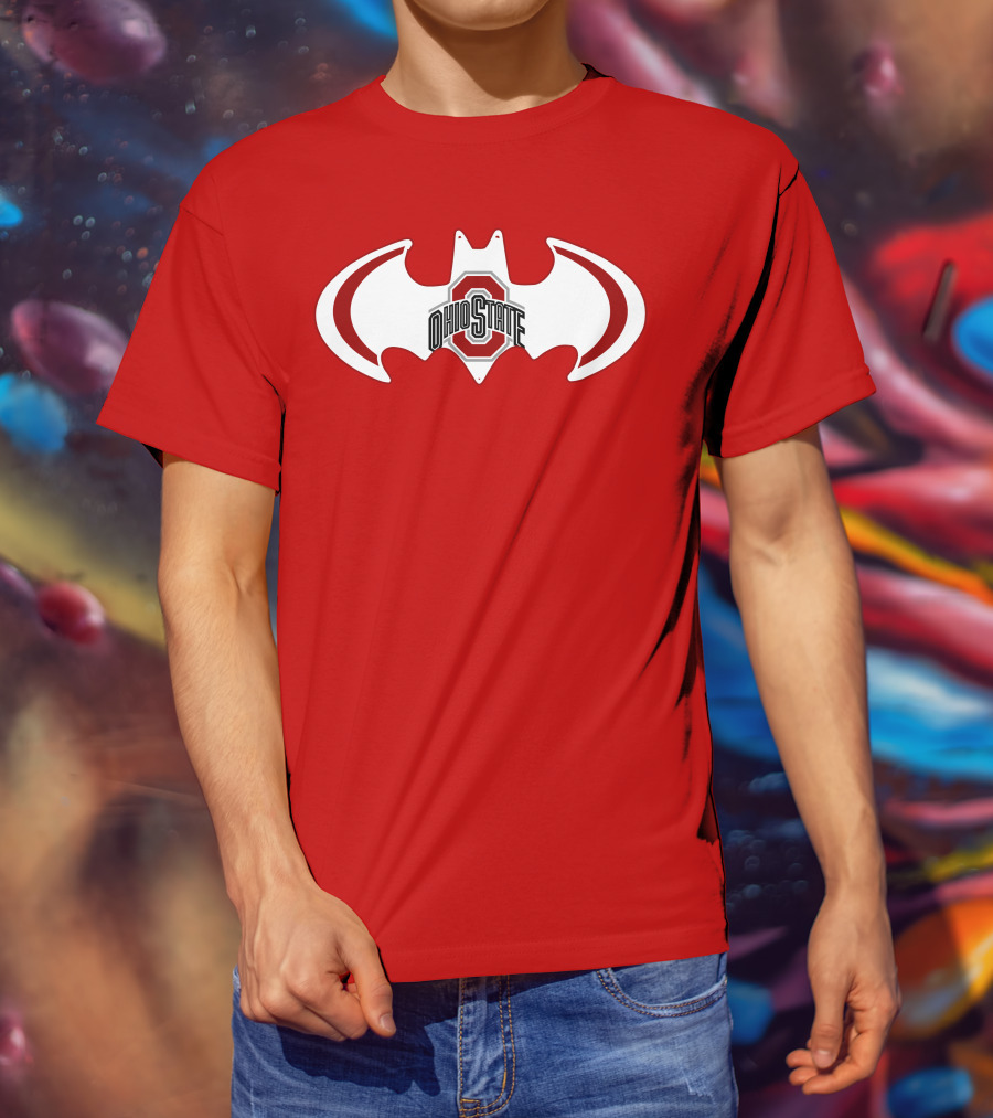 Ohio State Buckeyes Batman Concept T-Shirt