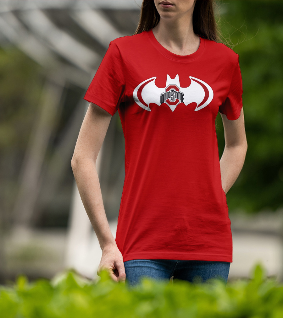 Ohio State Buckeyes Batman Concept T-Shirt