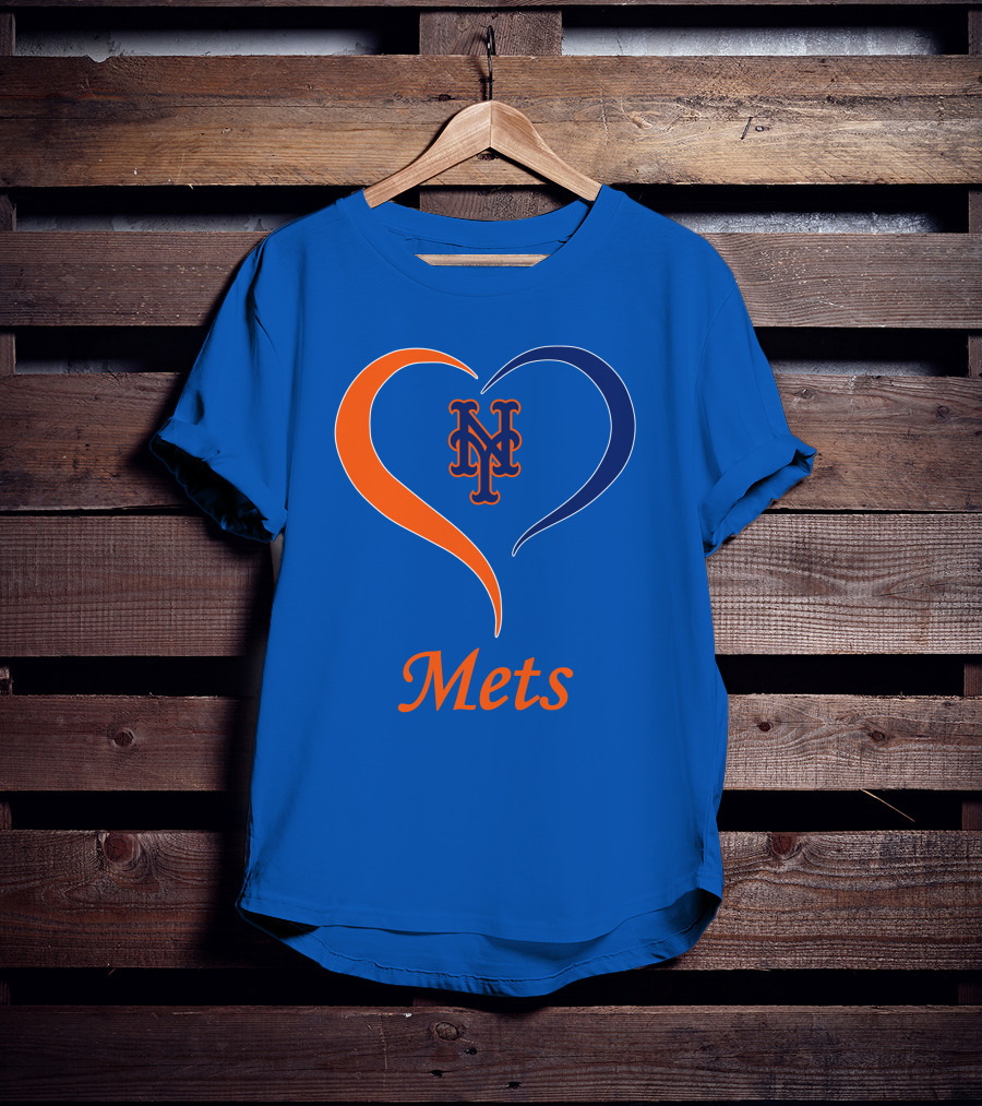 New York Mets Heart Logo Mets T-Shirt