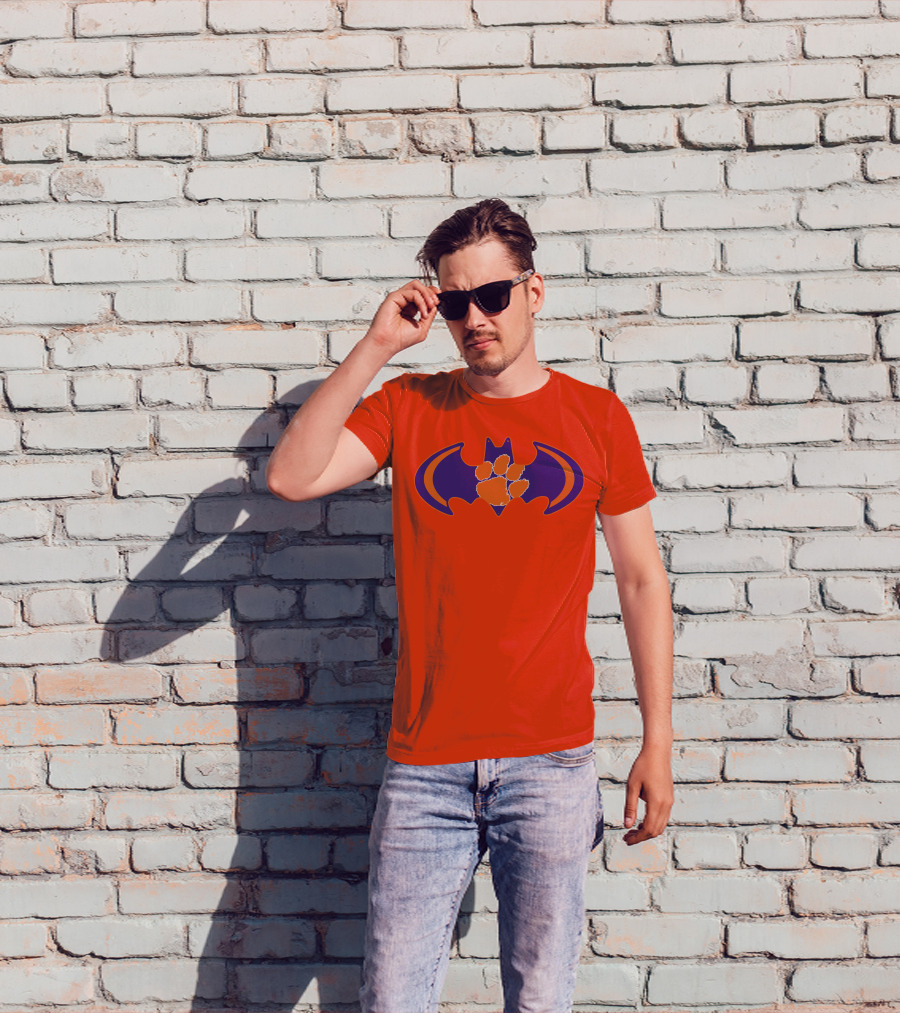 Clemson Tigers Paw Bat T-Shirt
