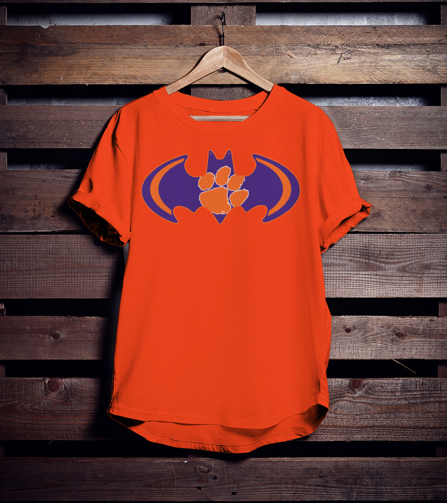 Clemson Tigers Paw Bat T-Shirt