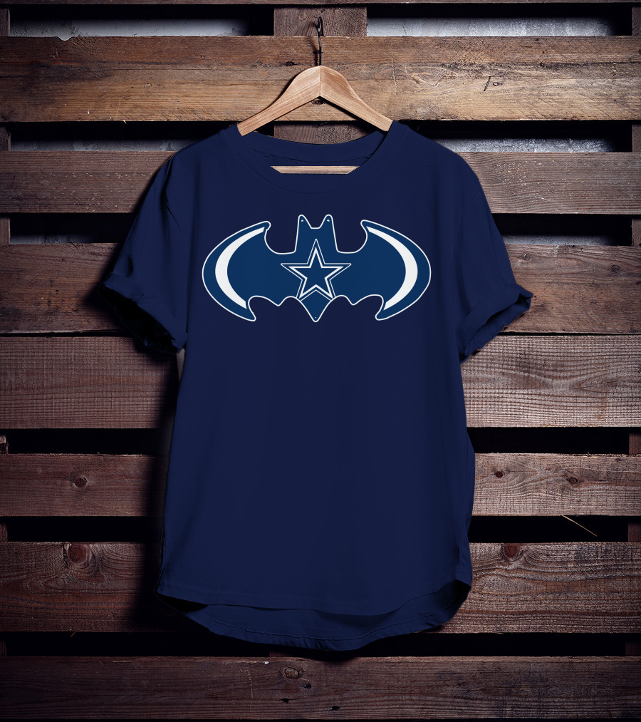 Dallas Cowboys Are Coming Batman Symbol Star T-Shirt