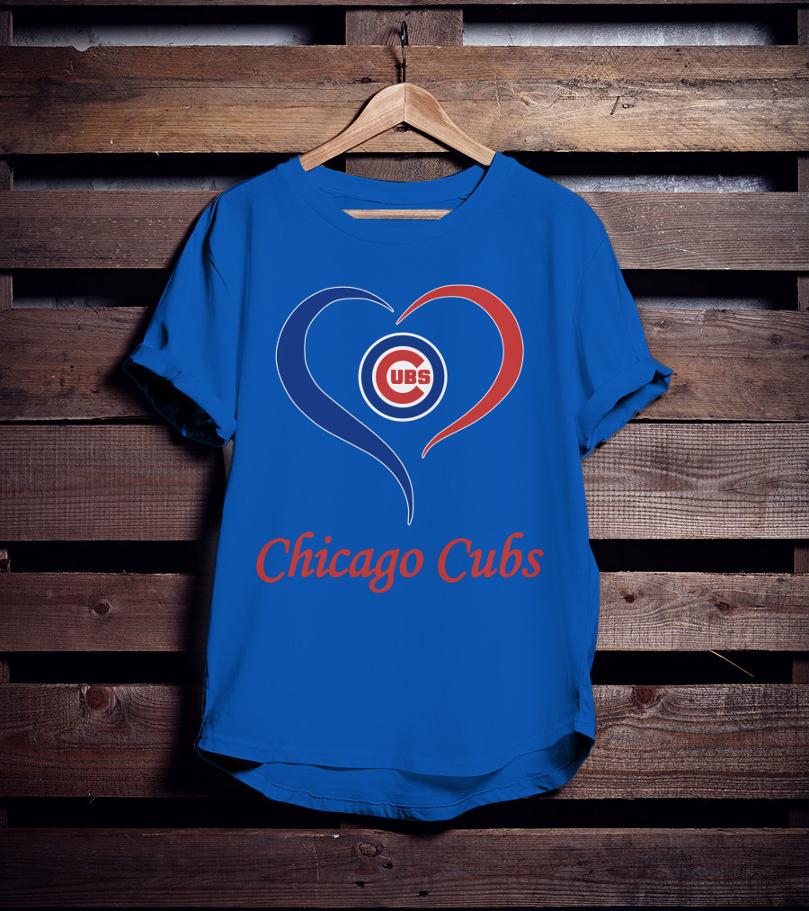 Chicago Cubs Heart Symbol Cubs T-Shirt