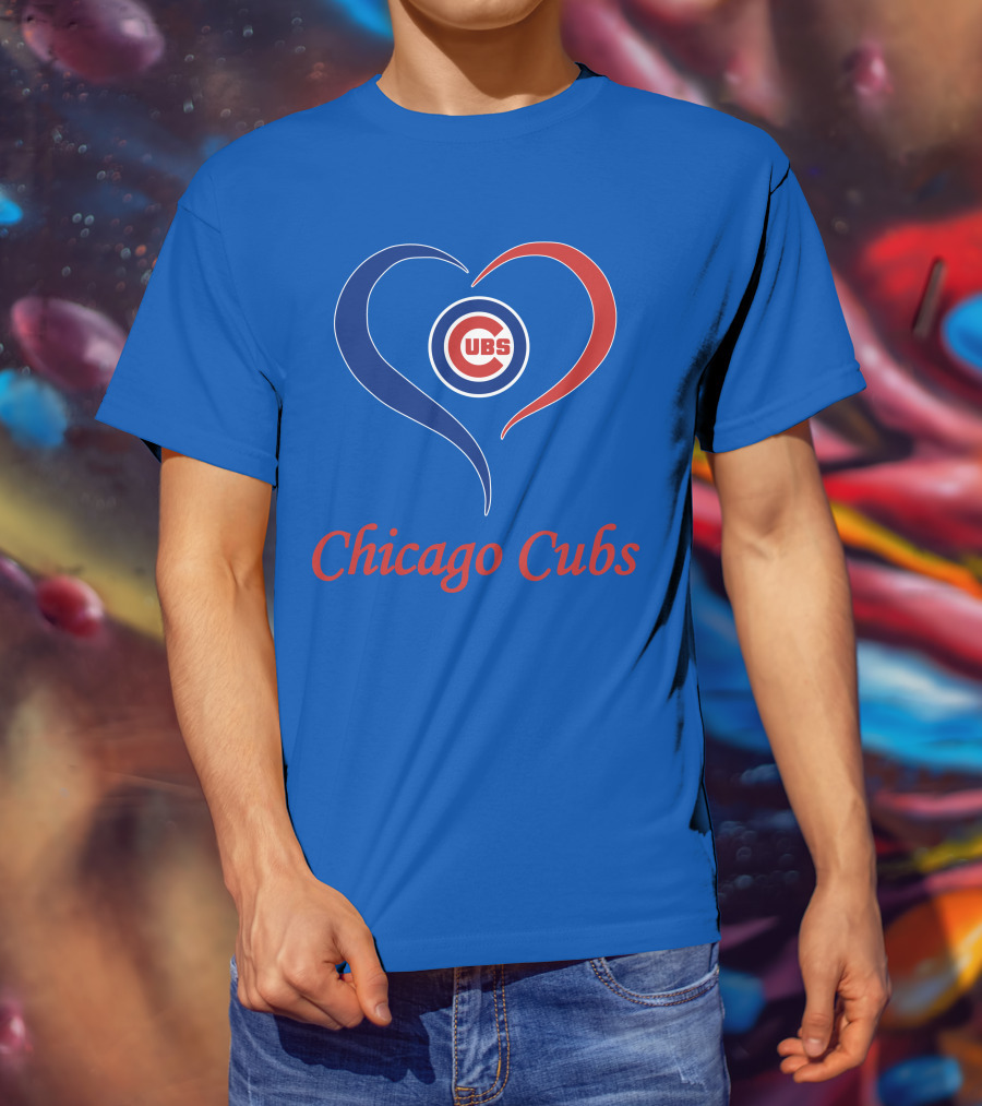 Chicago Cubs Heart Symbol Cubs T-Shirt