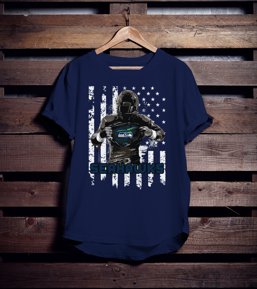 Seattle Seahawks Player Pride Flag T-Shirt