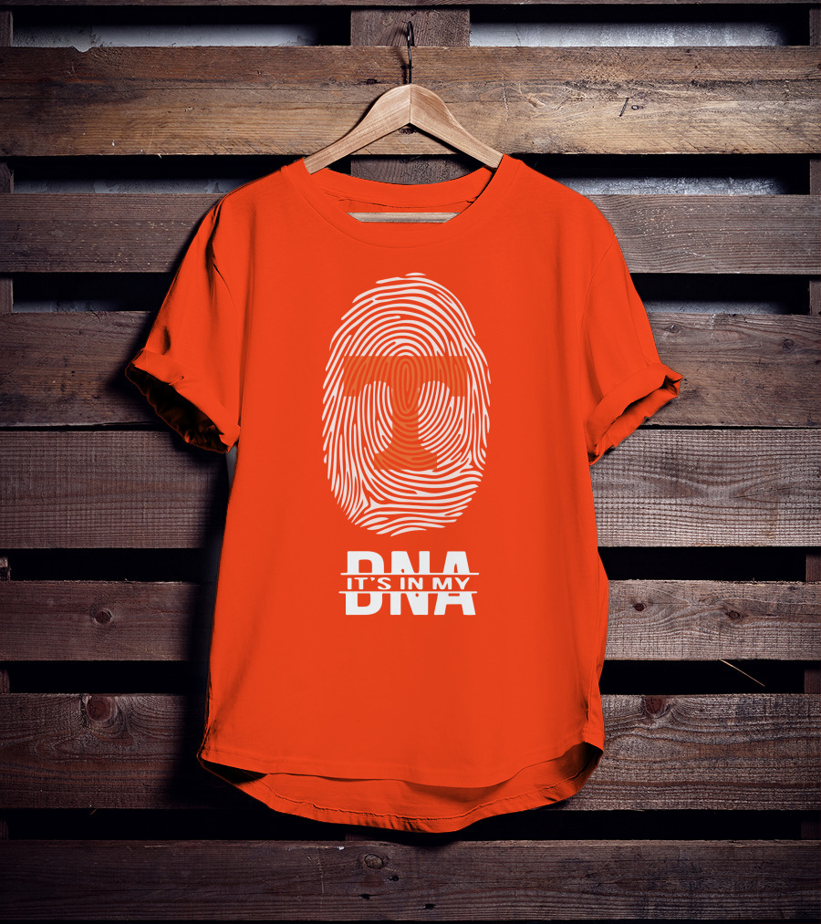Tennessee Volunteers It's In My Dna Fingerprint Style T-Shirt