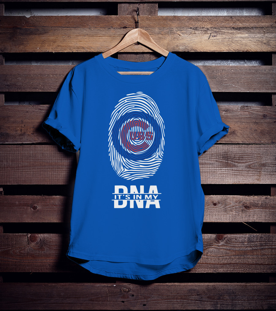 Chicago Cubs It's In My Dna Fingerprint T-Shirt