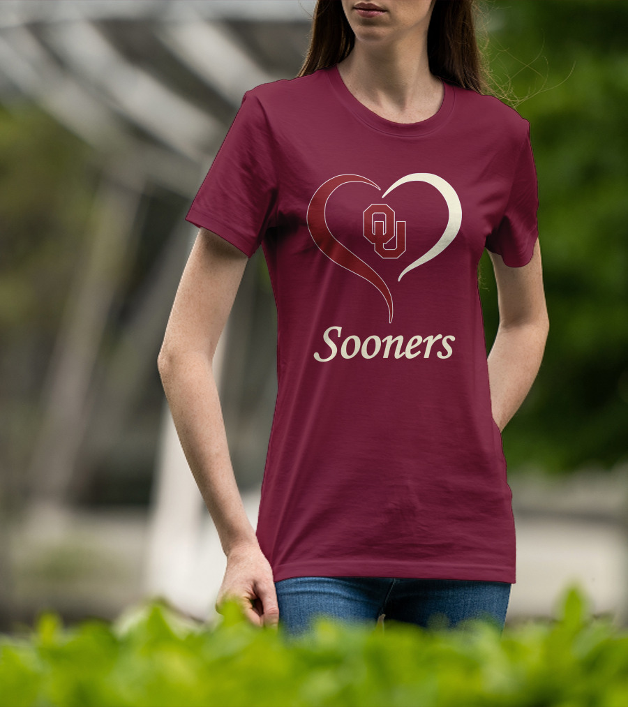 Sooners OU Heart T-Shirt