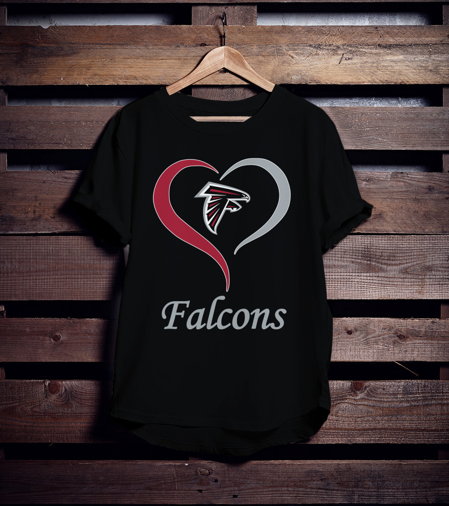 Atlanta Falcons Heart T-Shirt