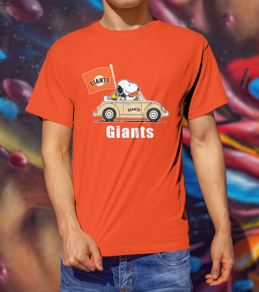 Giants Snoopy Car Adventure T-Shirt