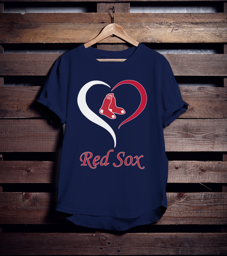 Red Sox Heart Logo Boston Pride T-Shirt