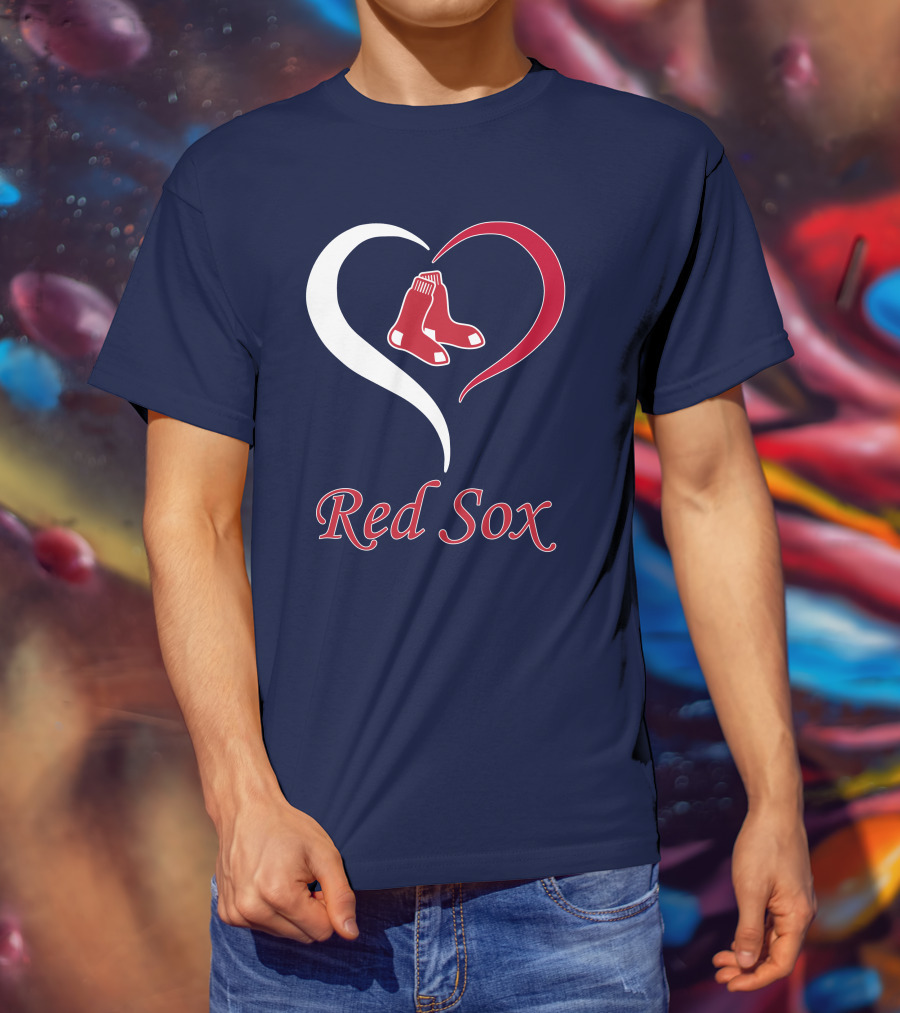 Red Sox Heart Logo Boston Pride T-Shirt