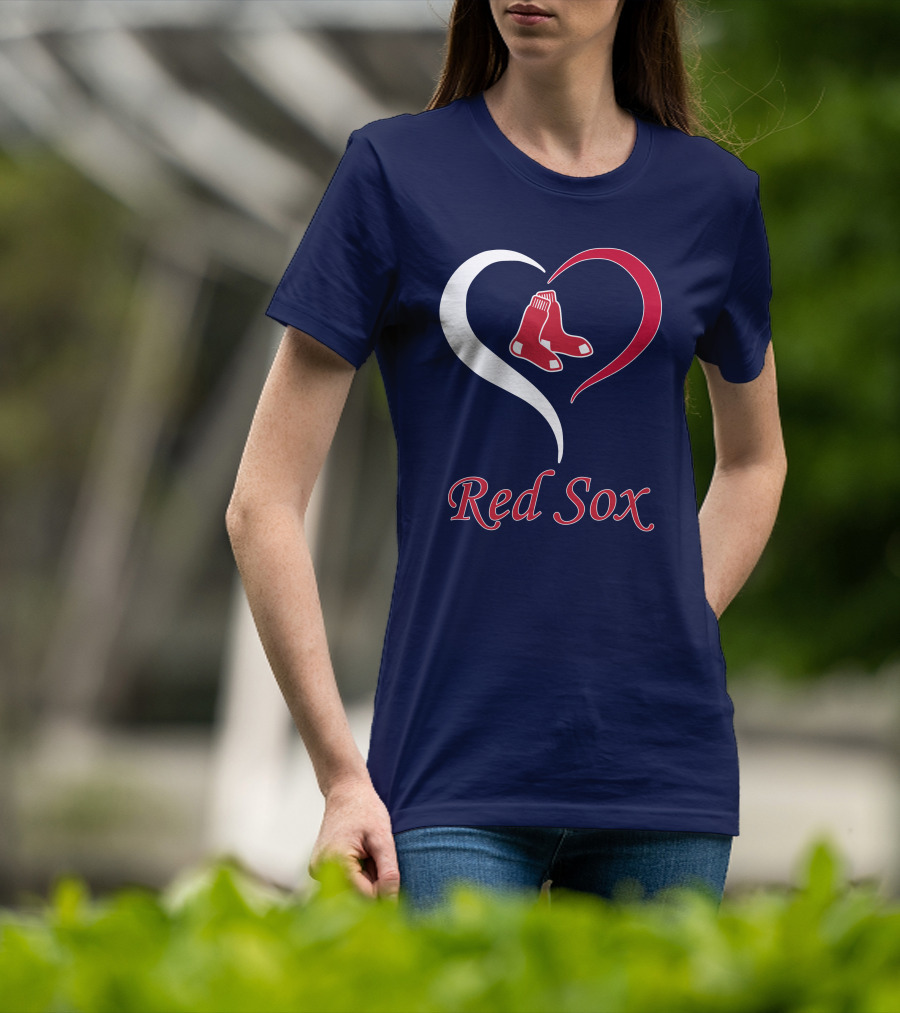 Red Sox Heart Logo Boston Pride T-Shirt