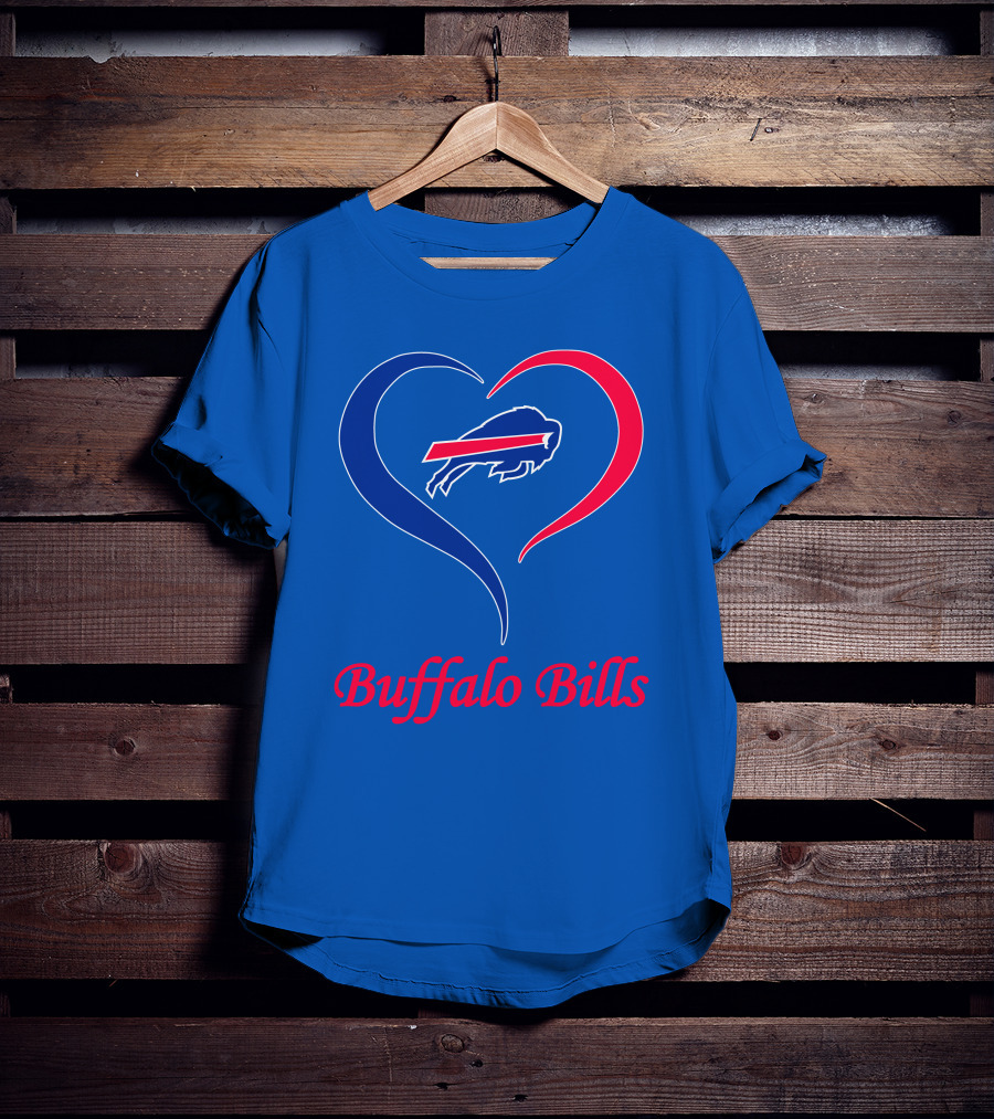 Buffalo Bills Heart Logo Fan Spirit T-Shirt