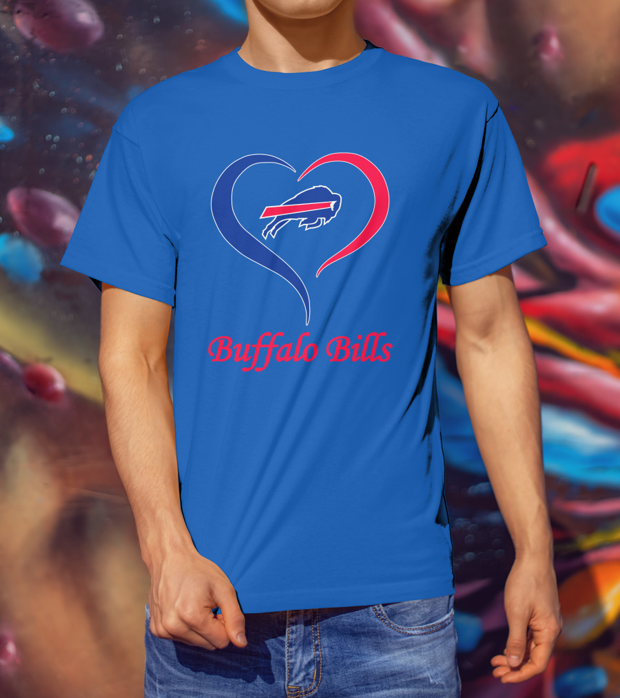 Buffalo Bills Heart Logo Fan Spirit T-Shirt