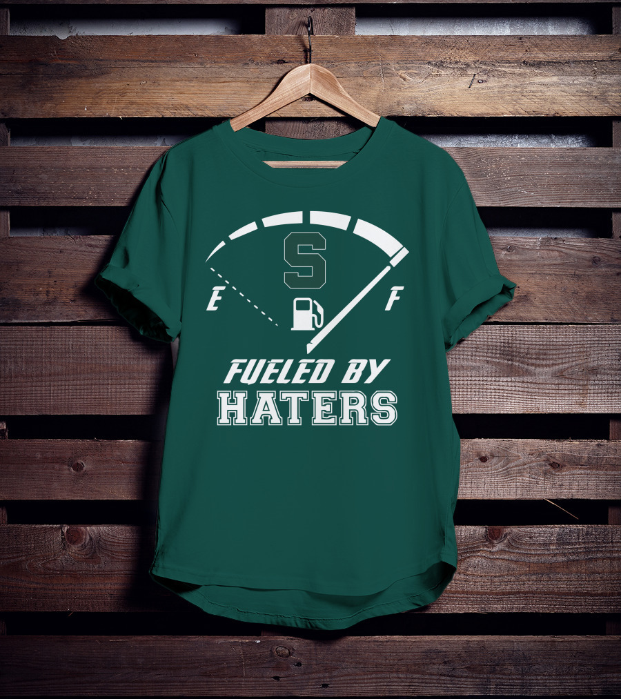 Fueled By Haters Michigan State S Icon Fuel Gauge T-Shirt
