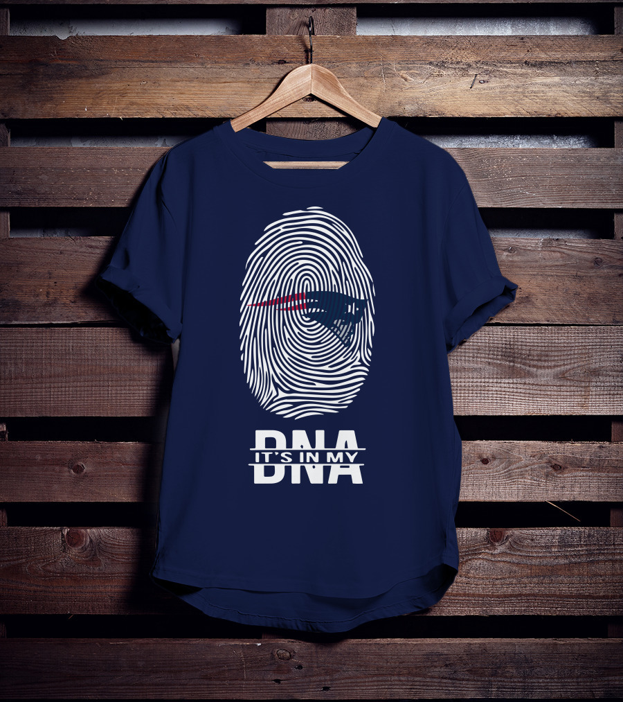New England Patriots It's In My DNA Fingerprint T-Shirt