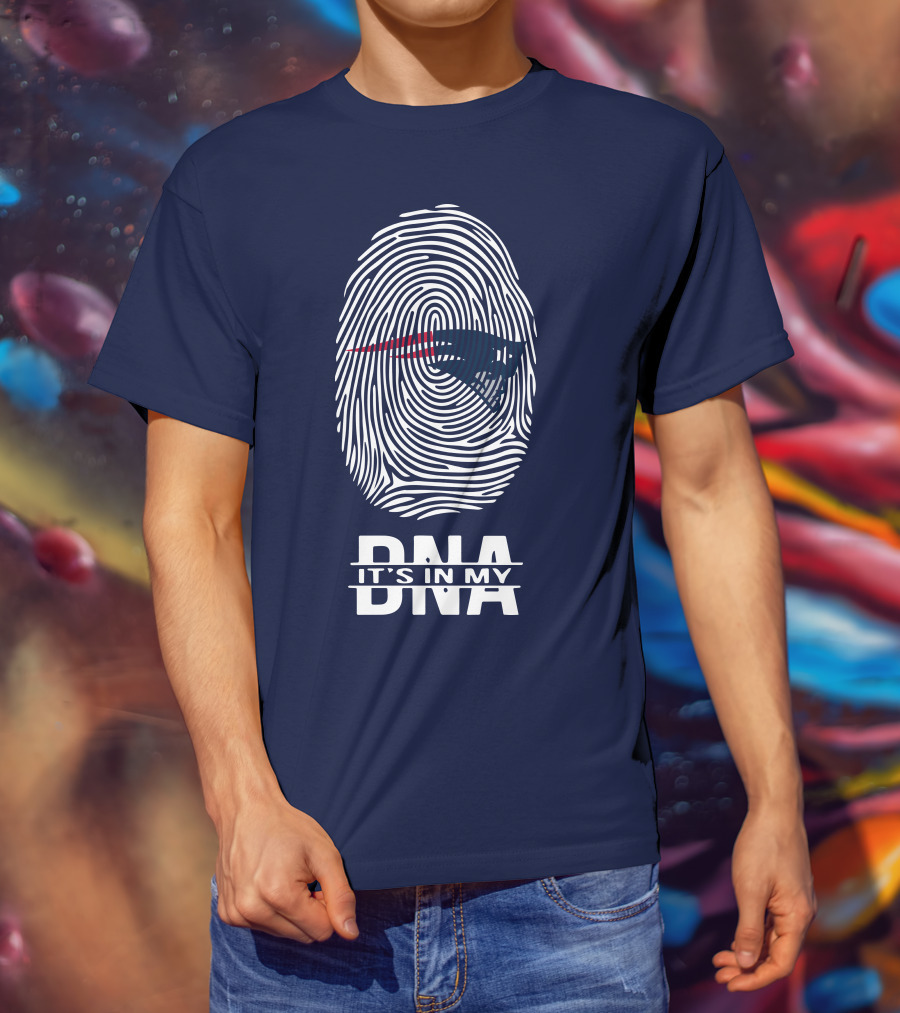 New England Patriots It's In My DNA Fingerprint T-Shirt