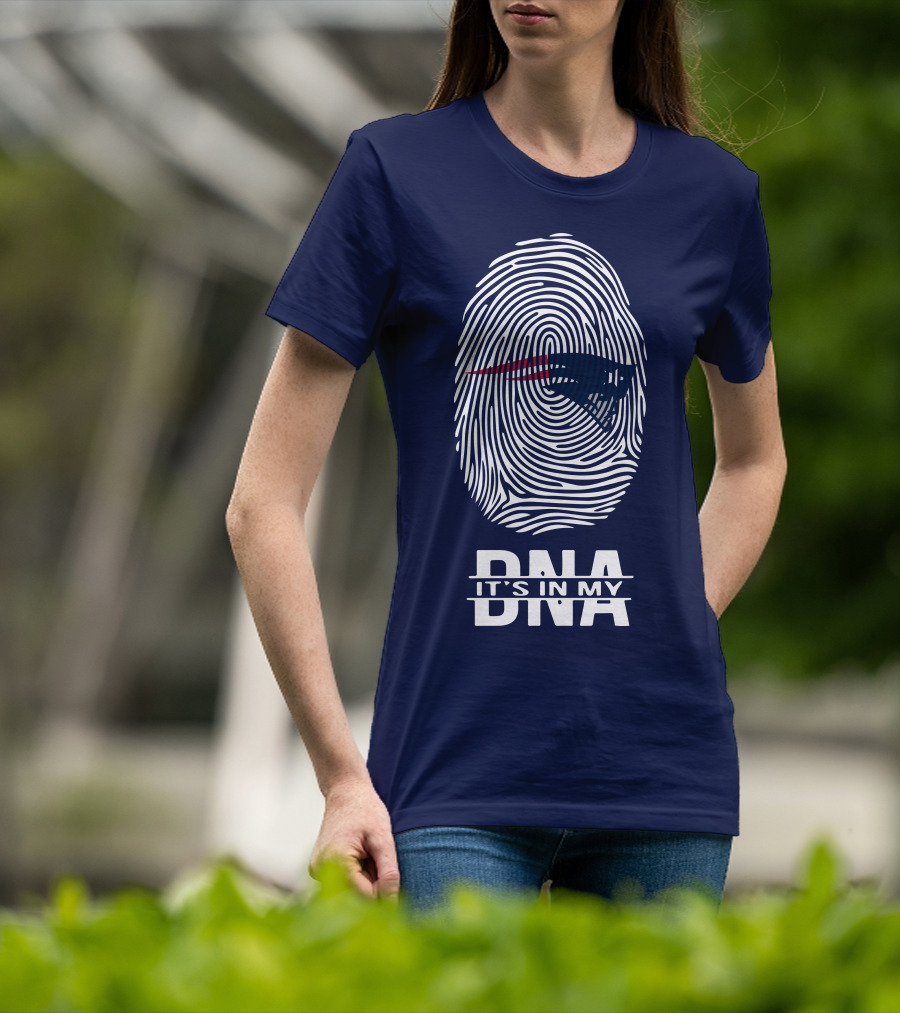 New England Patriots It's In My DNA Fingerprint T-Shirt