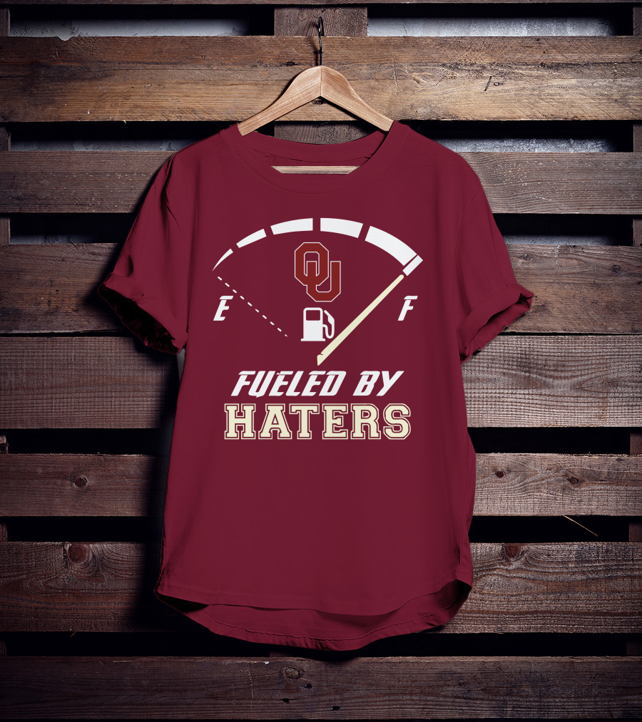 Oklahoma Sooners Fueled By Haters Energy Meter OU T-Shirt