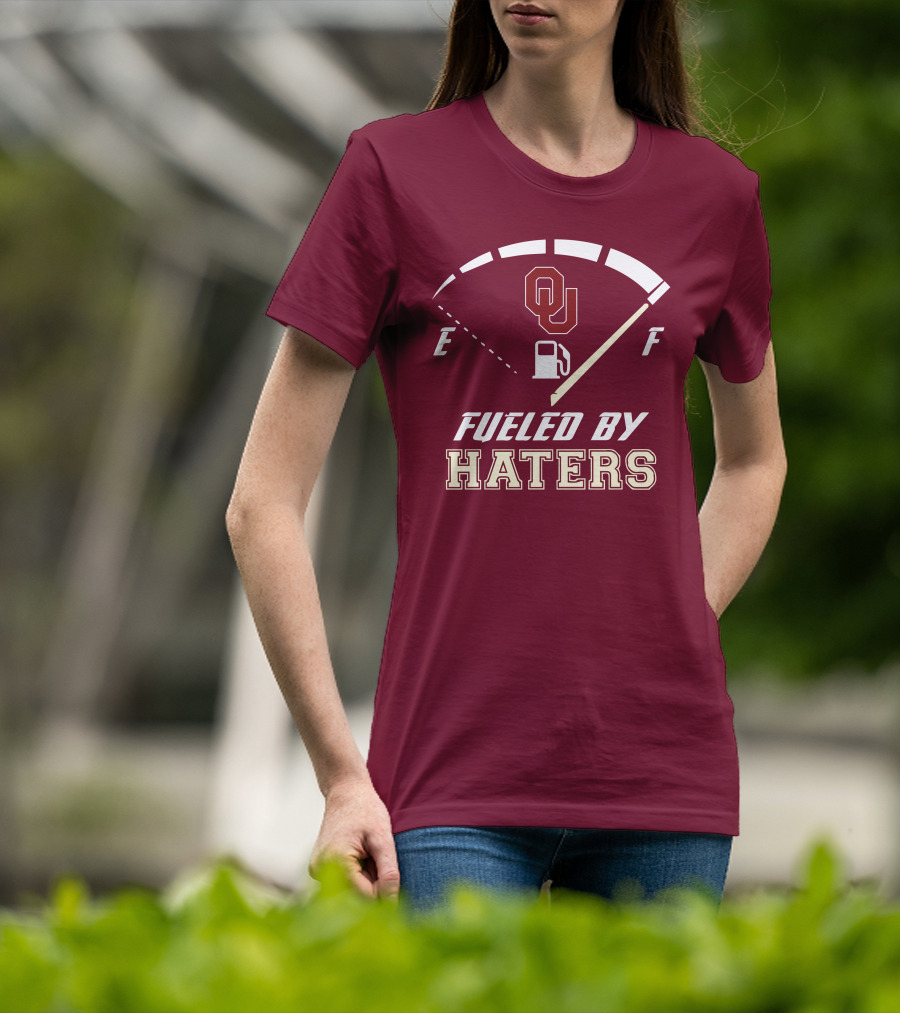 Oklahoma Sooners Fueled By Haters Energy Meter OU T-Shirt