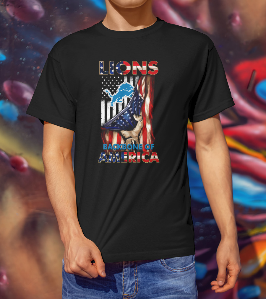 Lions Backbone Of America Detroit T-Shirt