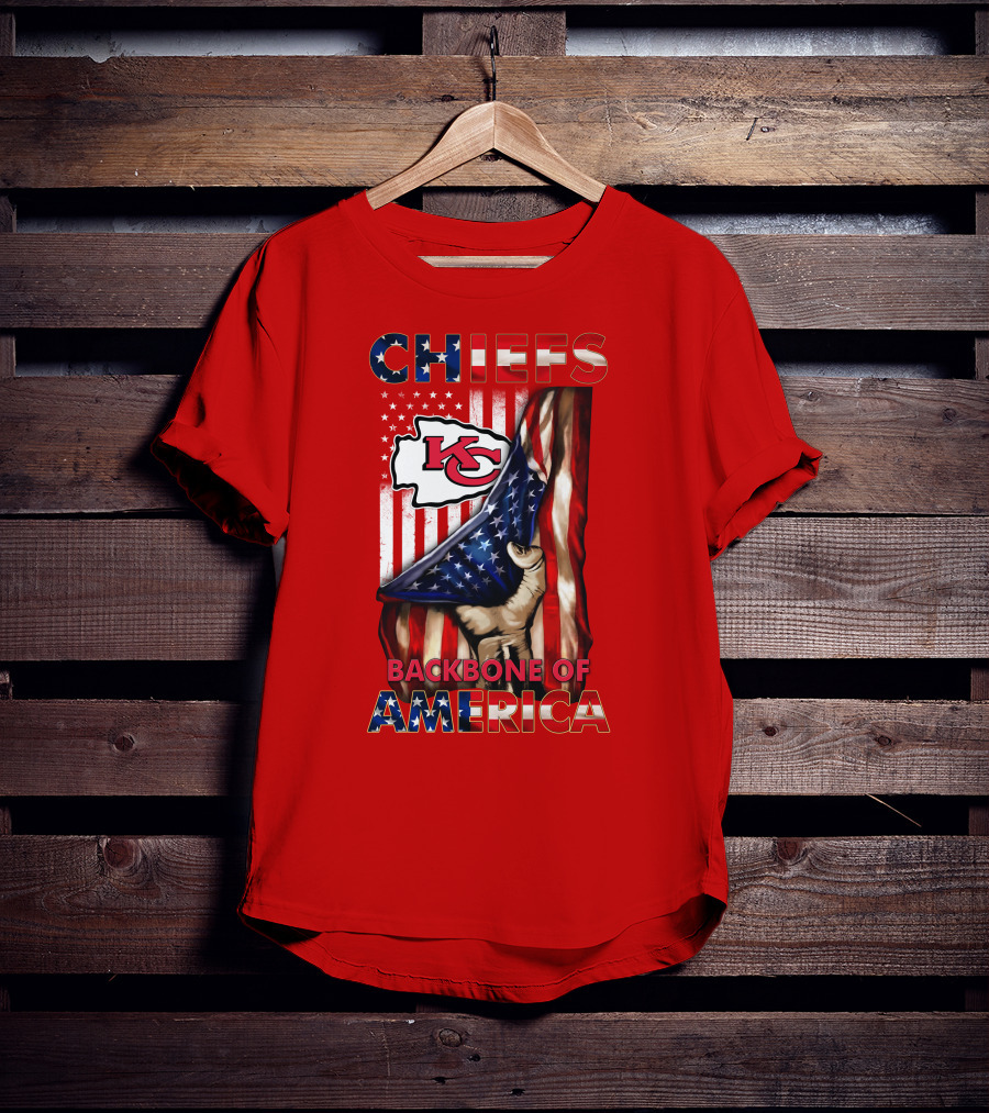 Chiefs Kc Backbone Of America T-Shirt