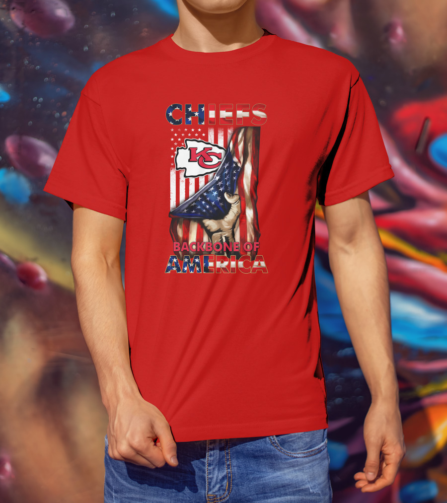 Chiefs Kc Backbone Of America T-Shirt