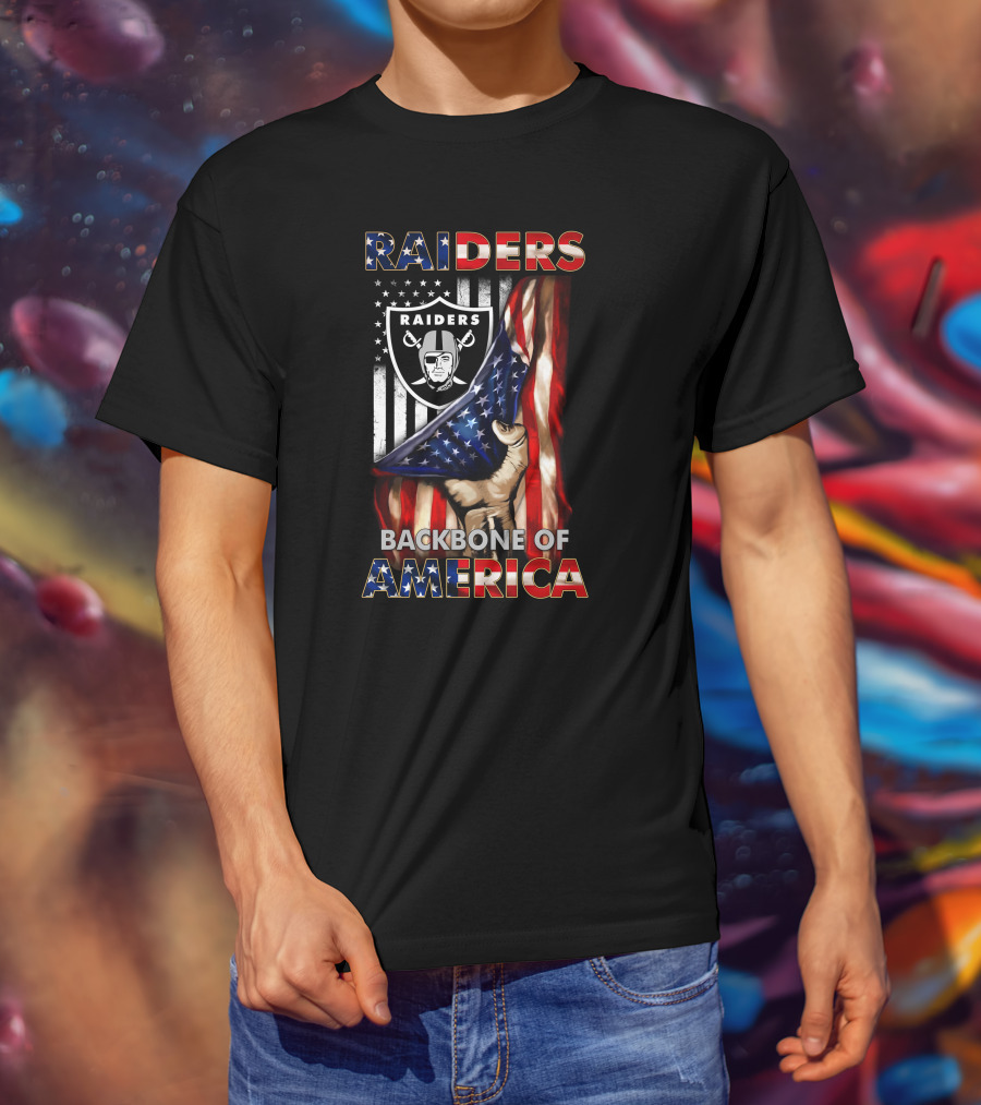 Raiders Backbone Of America T-Shirt